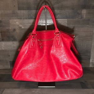 Jessica Simpson Red Weekender Bag
